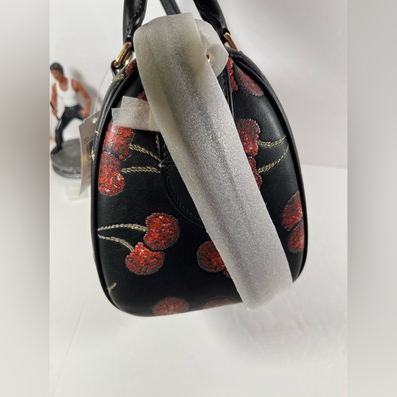 Coach Rowan Satchel Bag With Cherry Print $450 NWT - Picture 3 of 10